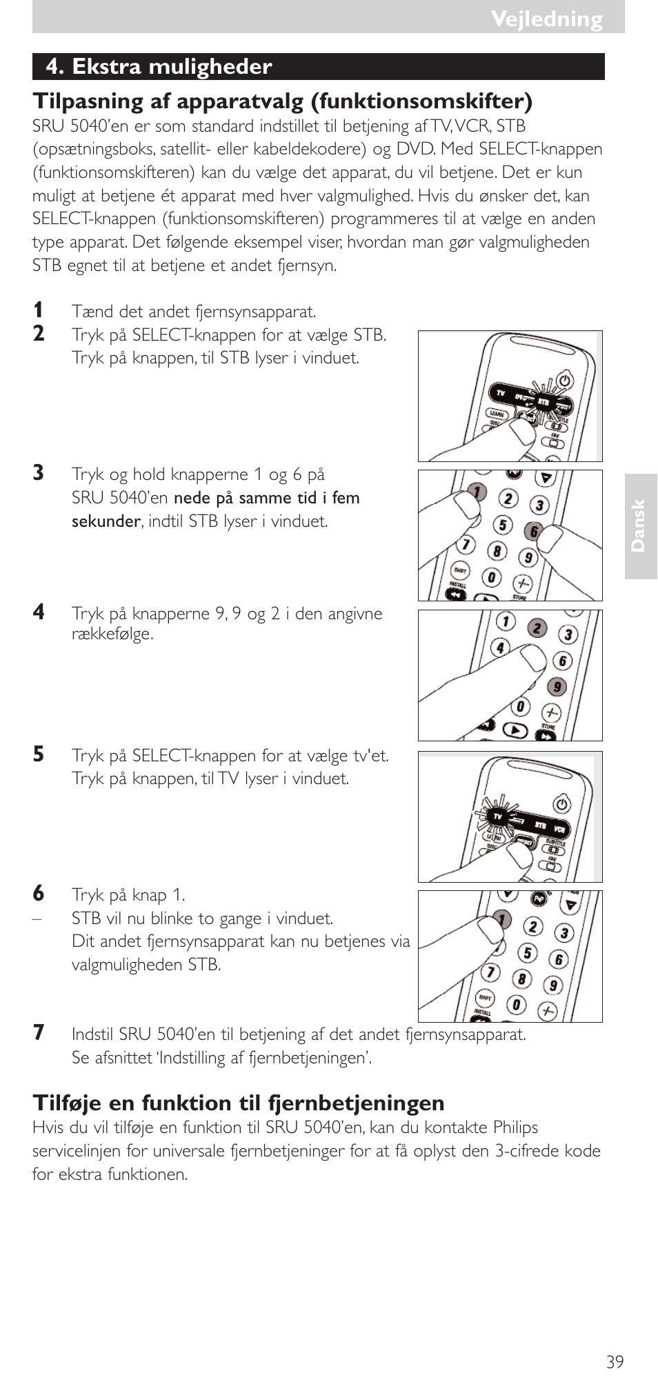 Philips Mando a distancia universal User Manual | Page 39 / 120