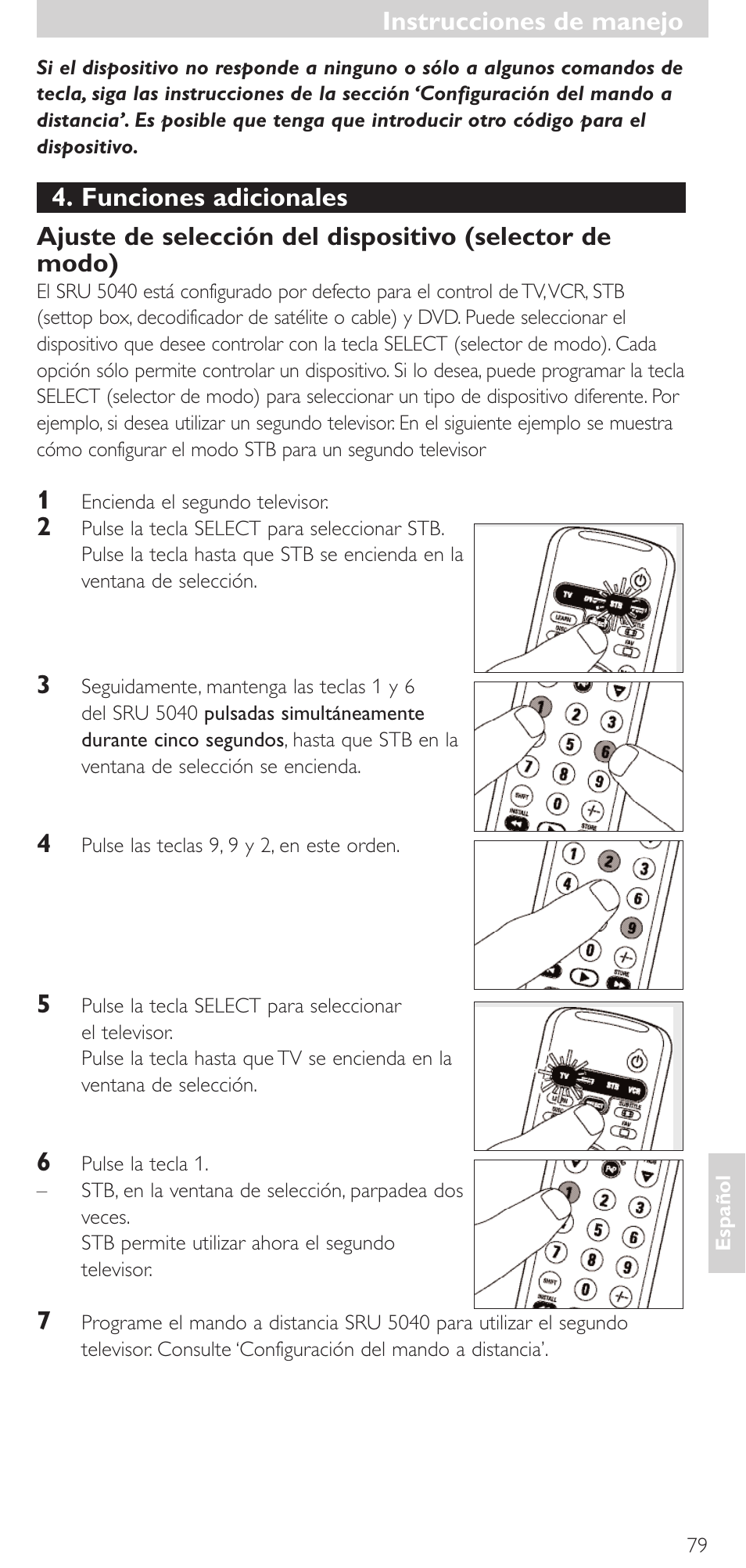 Philips Mando a distancia universal User Manual | Page 79 / 120