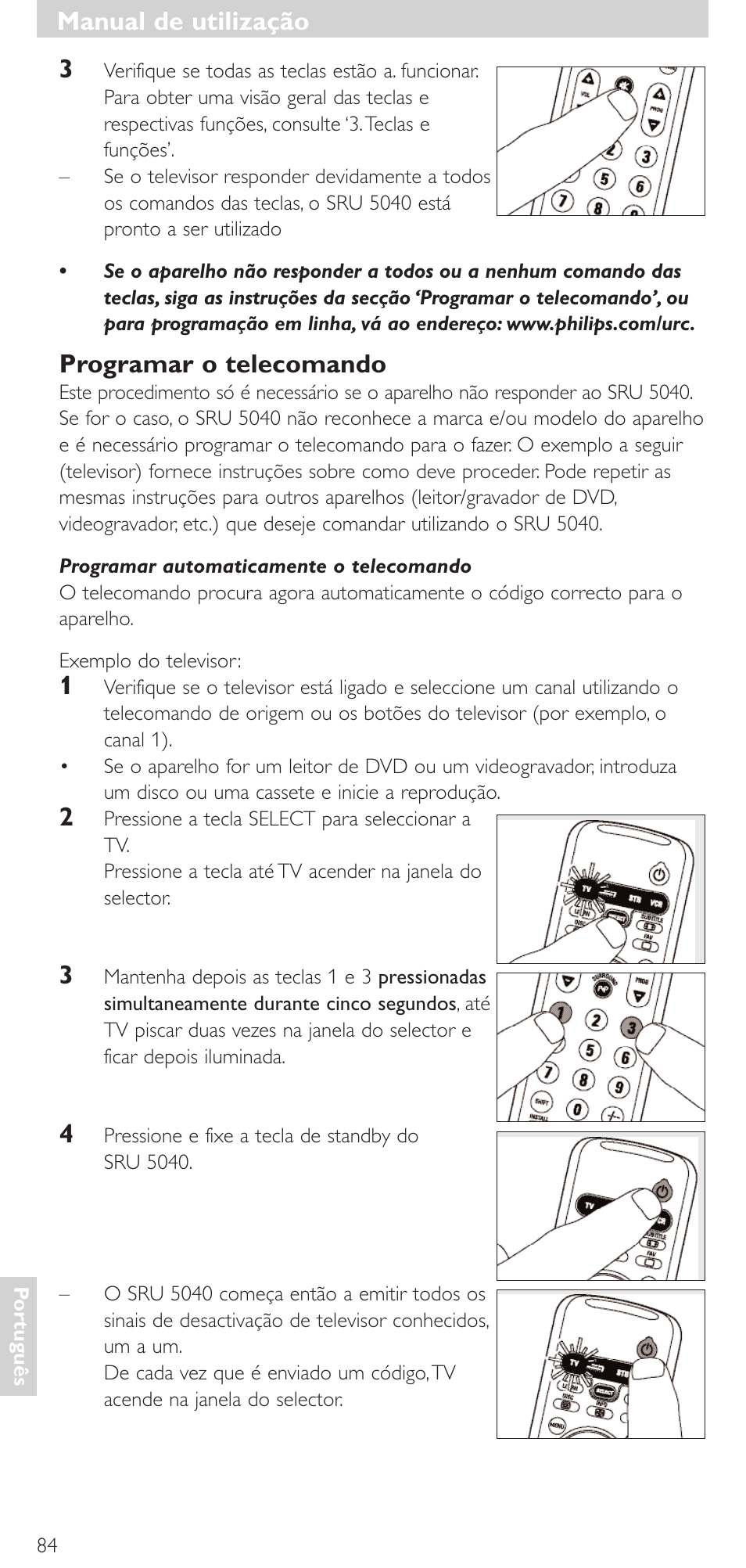 Philips Mando a distancia universal User Manual | Page 84 / 120