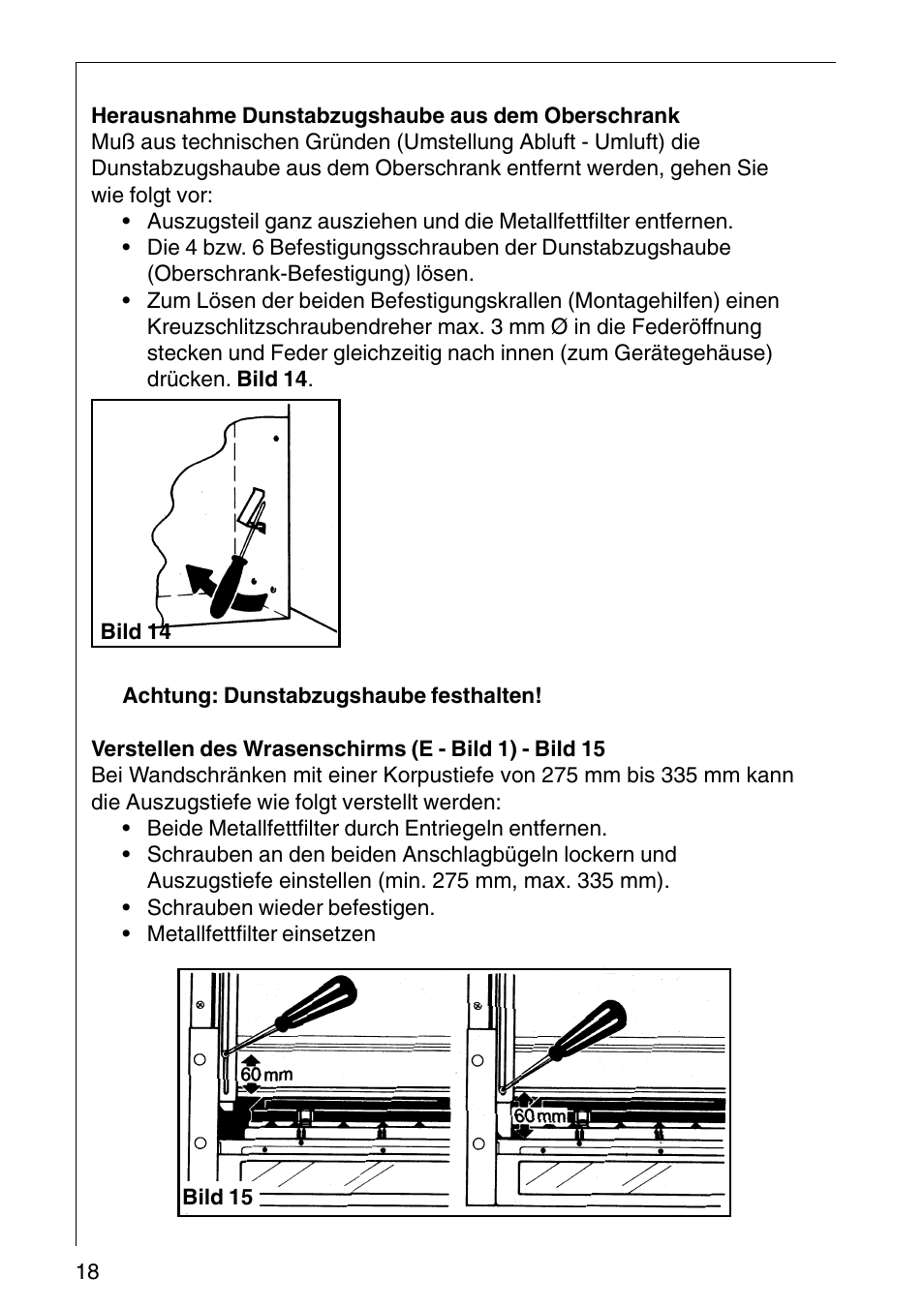 AEG COOKER HOOD DF6260-ML/1 User Manual | Page 18 / 80