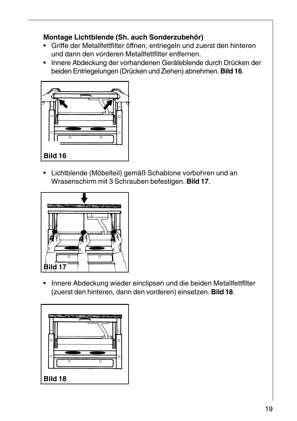 AEG COOKER HOOD DF6260-ML/1 User Manual | Page 19 / 80