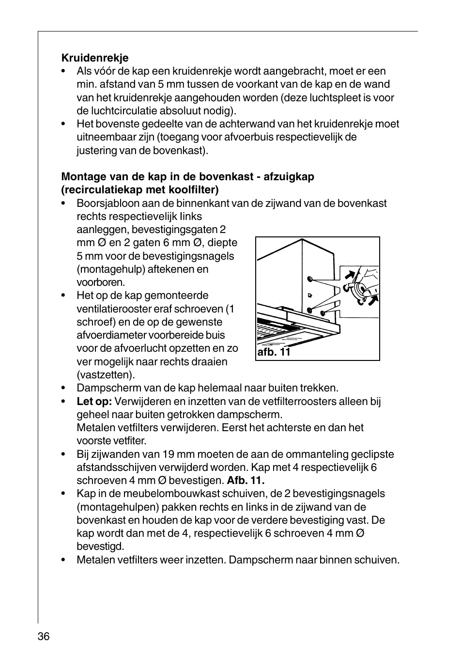 AEG COOKER HOOD DF6260-ML/1 User Manual | Page 36 / 80