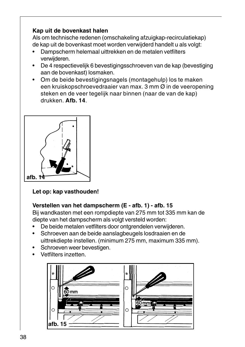 AEG COOKER HOOD DF6260-ML/1 User Manual | Page 38 / 80