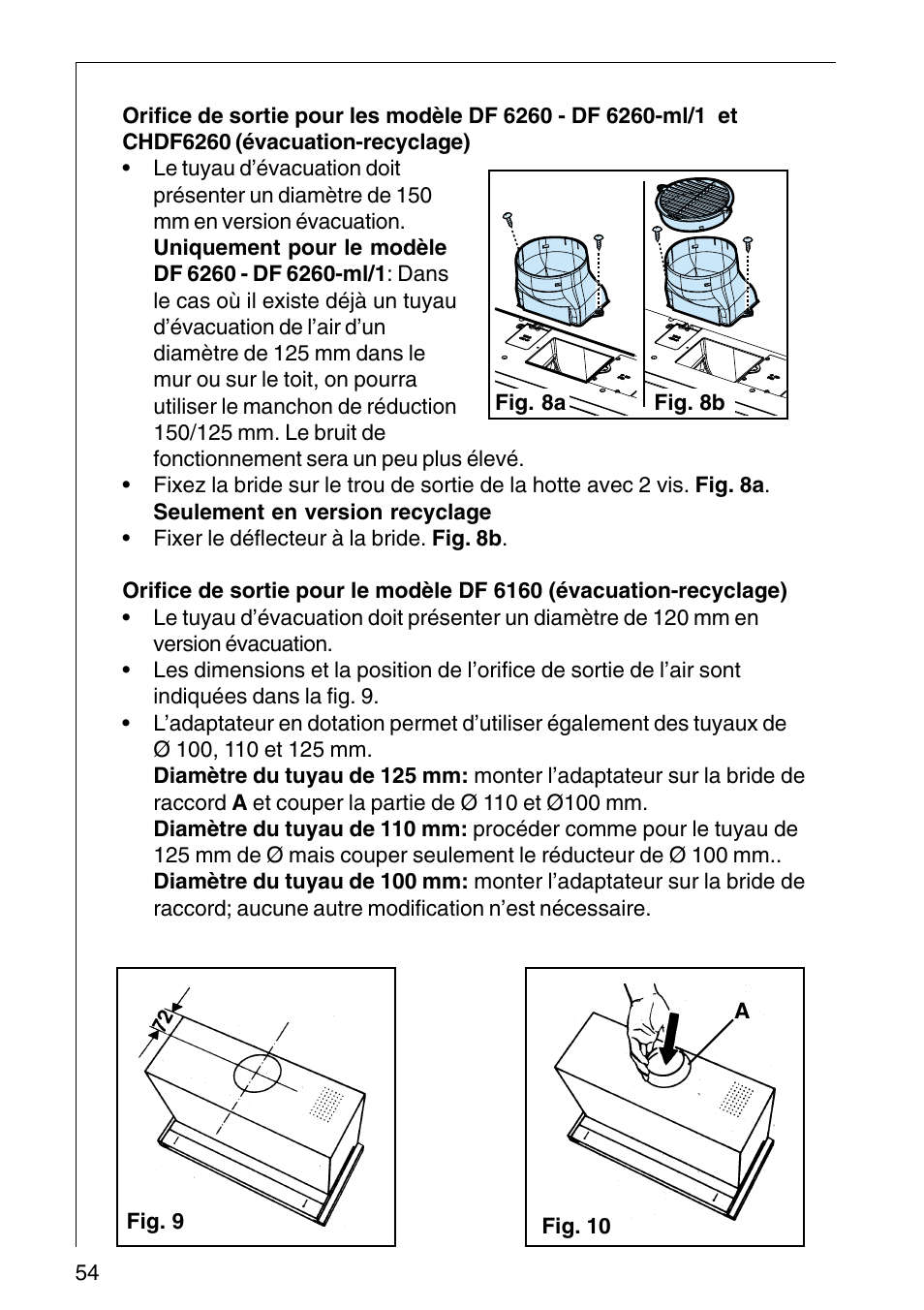 AEG COOKER HOOD DF6260-ML/1 User Manual | Page 54 / 80