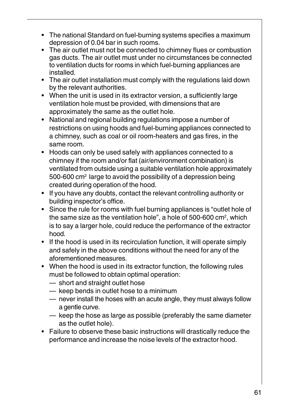 AEG COOKER HOOD DF6260-ML/1 User Manual | Page 61 / 80