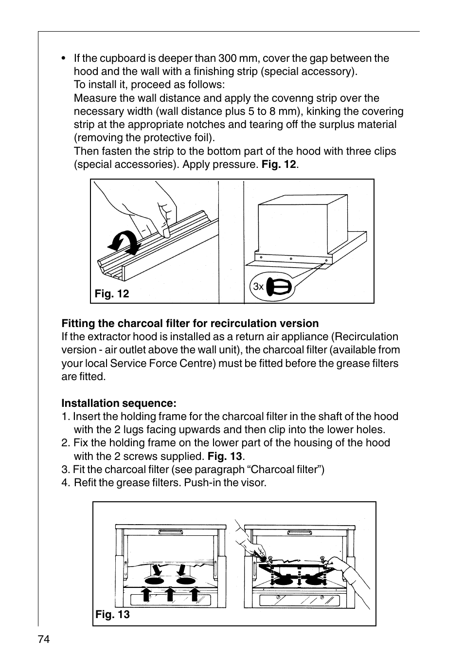 AEG COOKER HOOD DF6260-ML/1 User Manual | Page 74 / 80