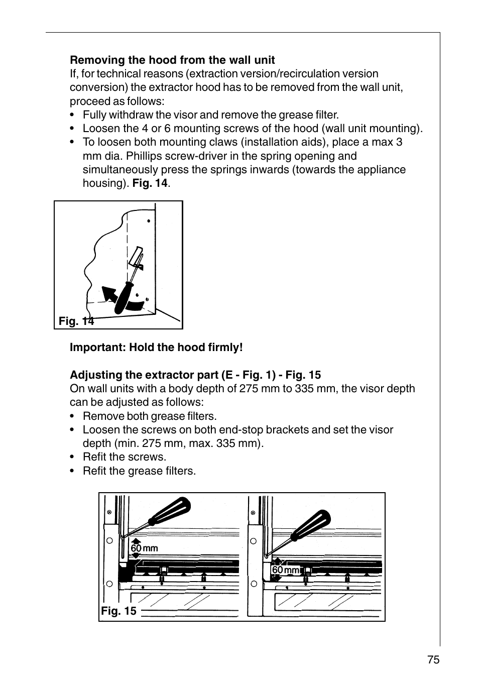 AEG COOKER HOOD DF6260-ML/1 User Manual | Page 75 / 80