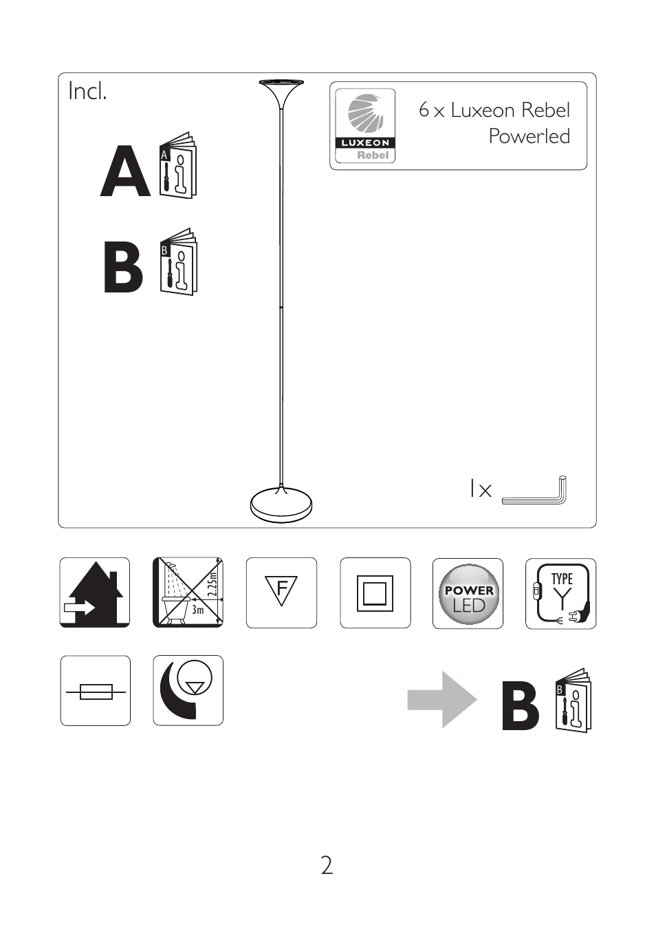 Philips Ledino Lámpara de pie User Manual | Page 2 / 21