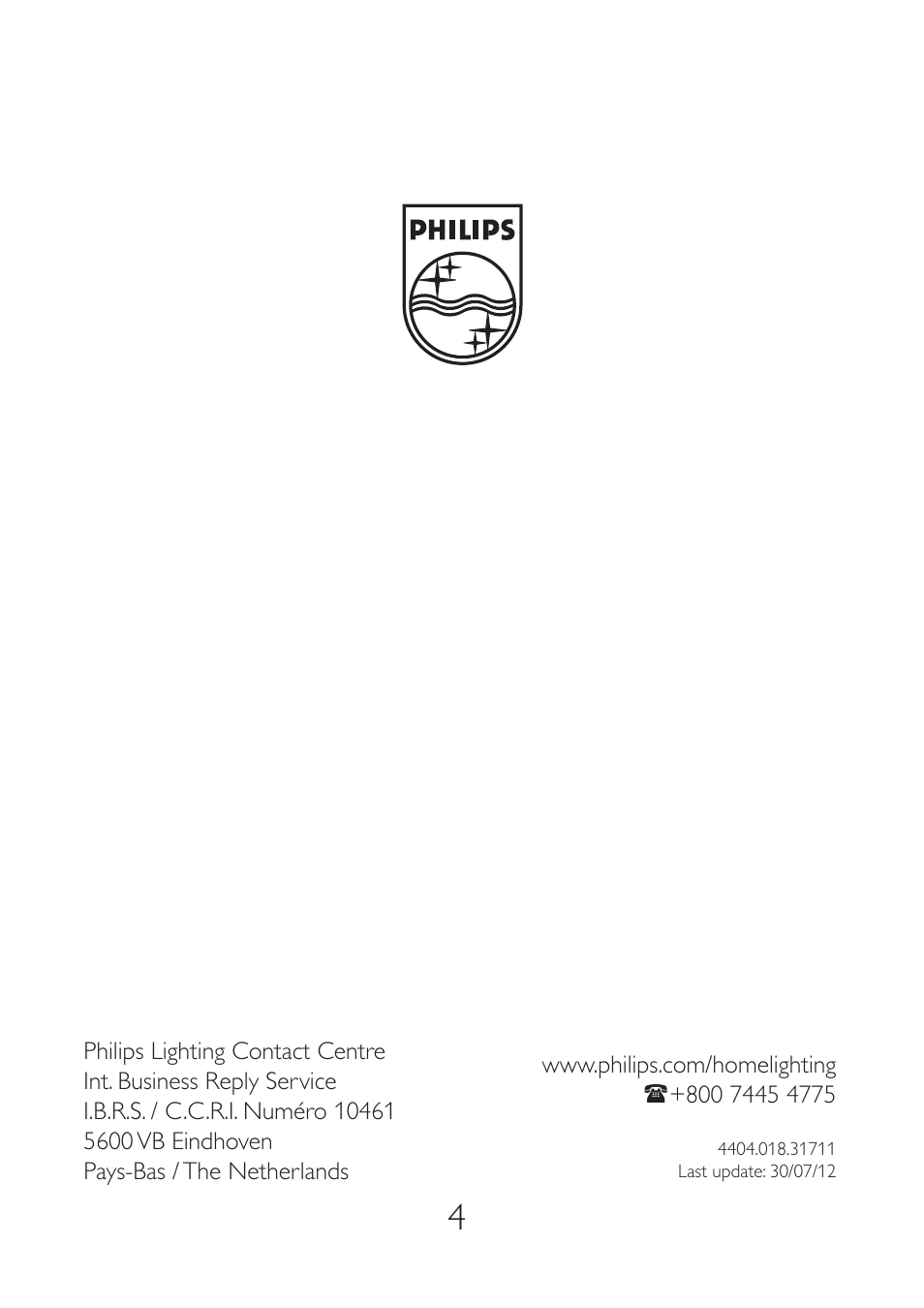 Philips myHomeOffice Lámpara de mesa User Manual | Page 4 / 4