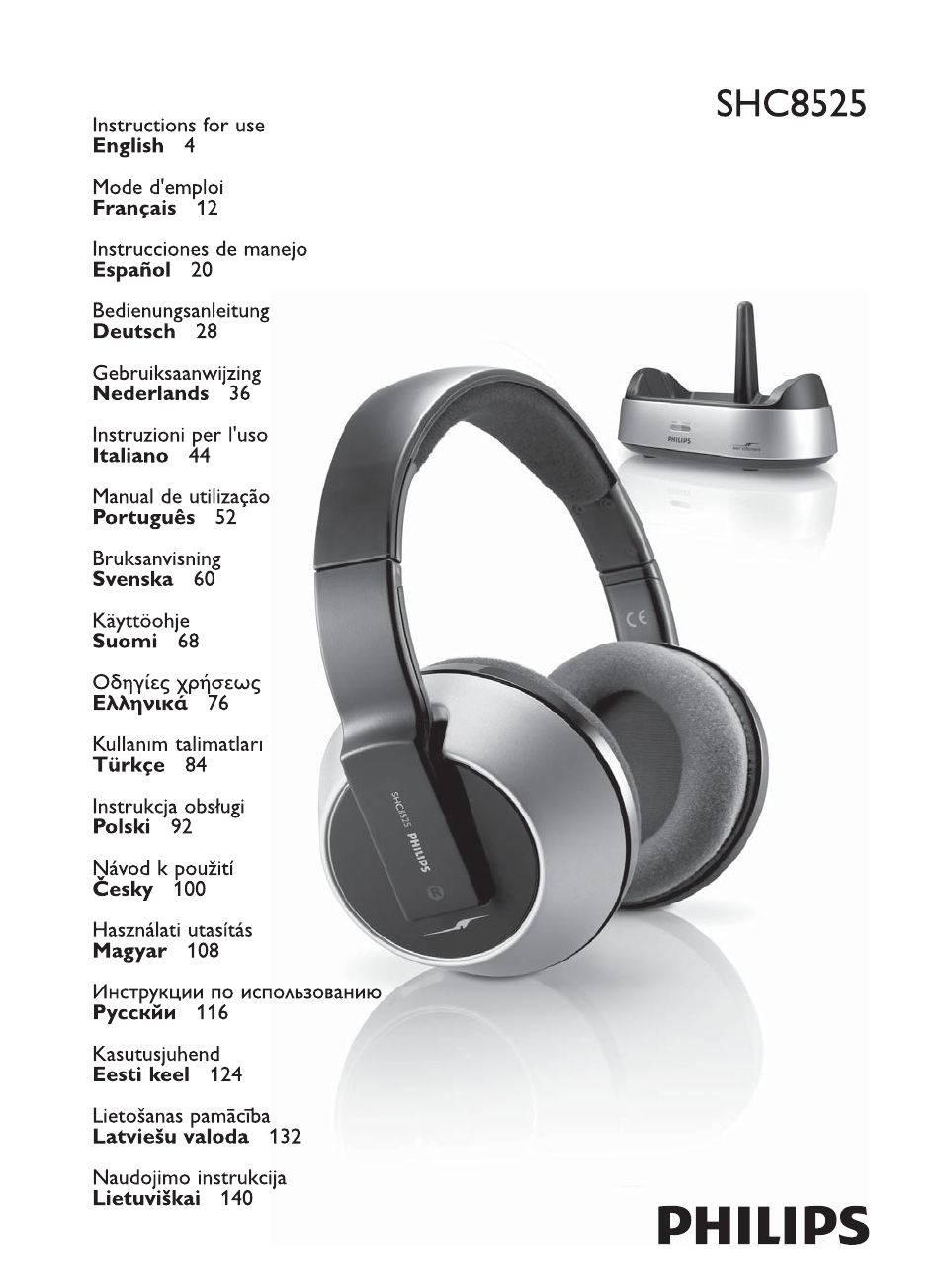 Philips Auriculares Hi-Fi inalámbricos User Manual | 14 pages