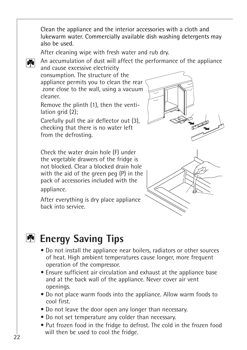 Energy saving tips | AEG 66000I User Manual | Page 22 / 28