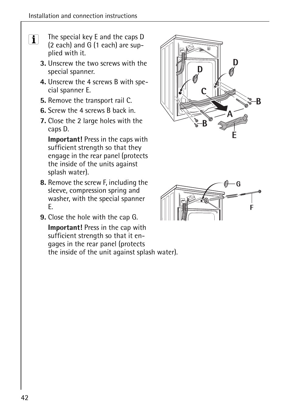 AEG KO-LAVAMAT 70630 User Manual | Page 42 / 56