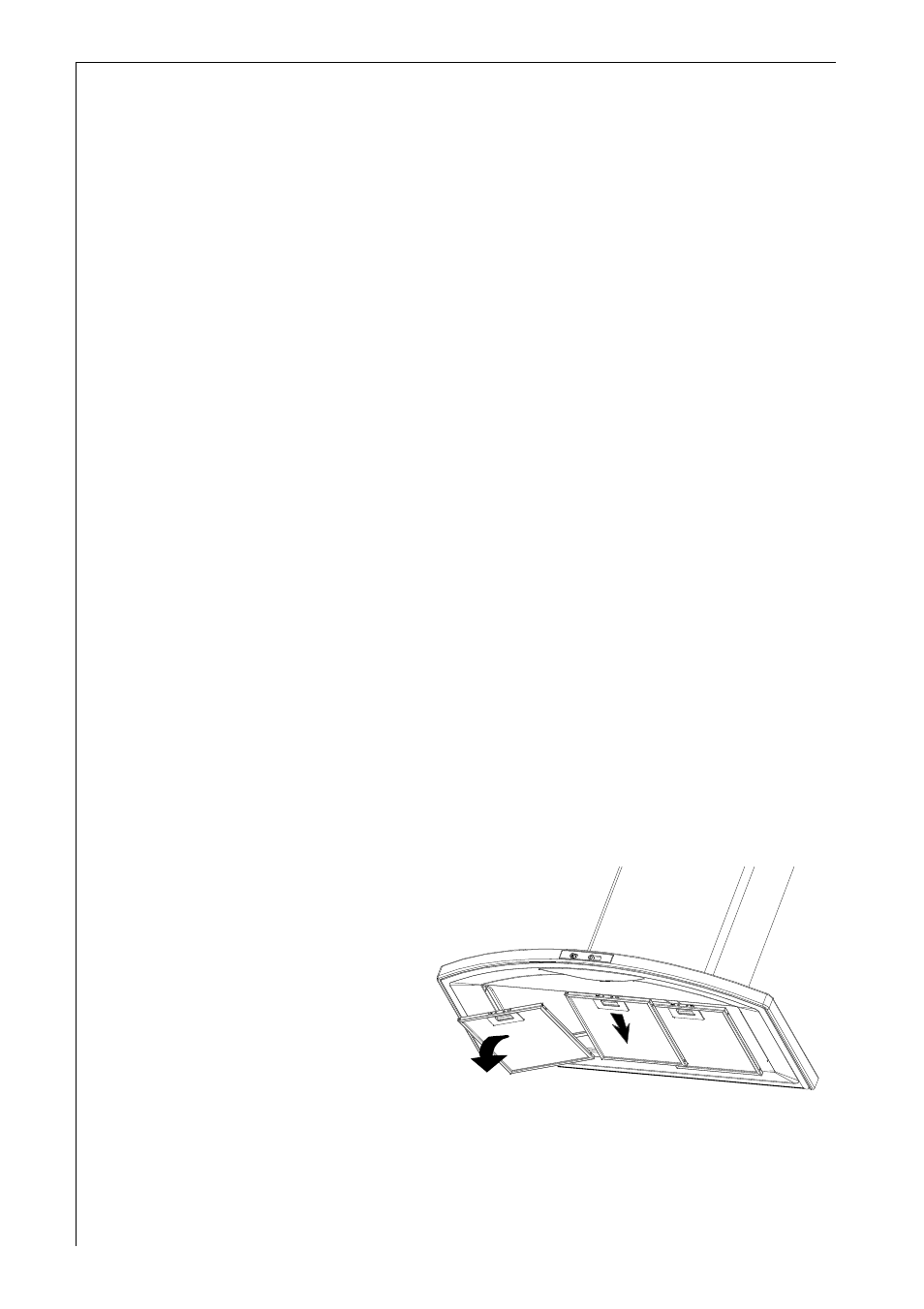 Maintenance and care, Cleaning the hood, Metal grease filter | Removing the metal grease filter | AEG 8361 D User Manual | Page 8 / 18