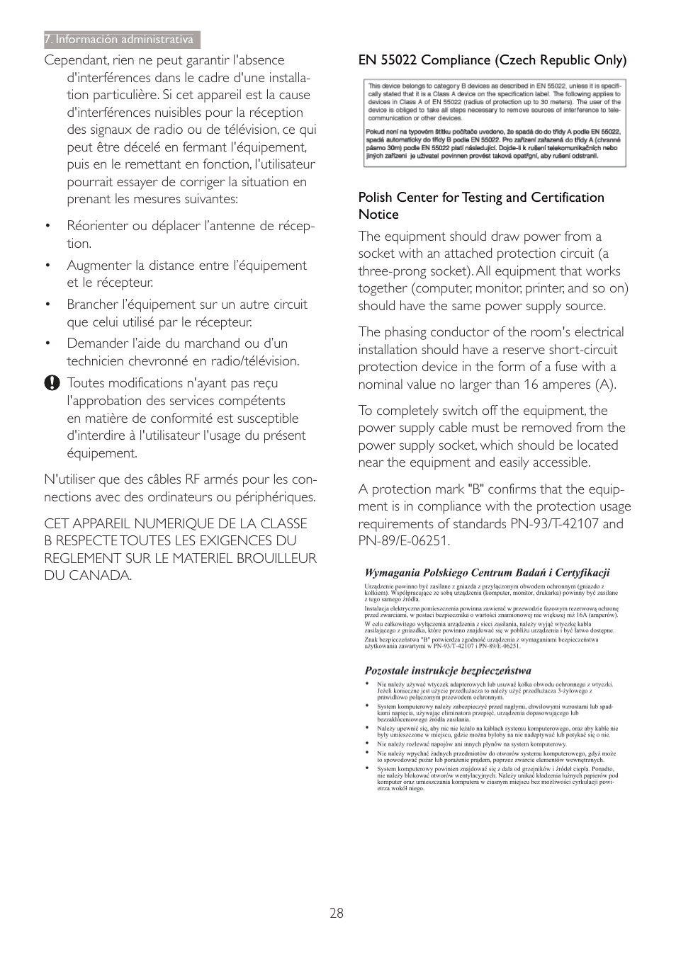 Philips 227E3Q User Manual | Page 29 / 44