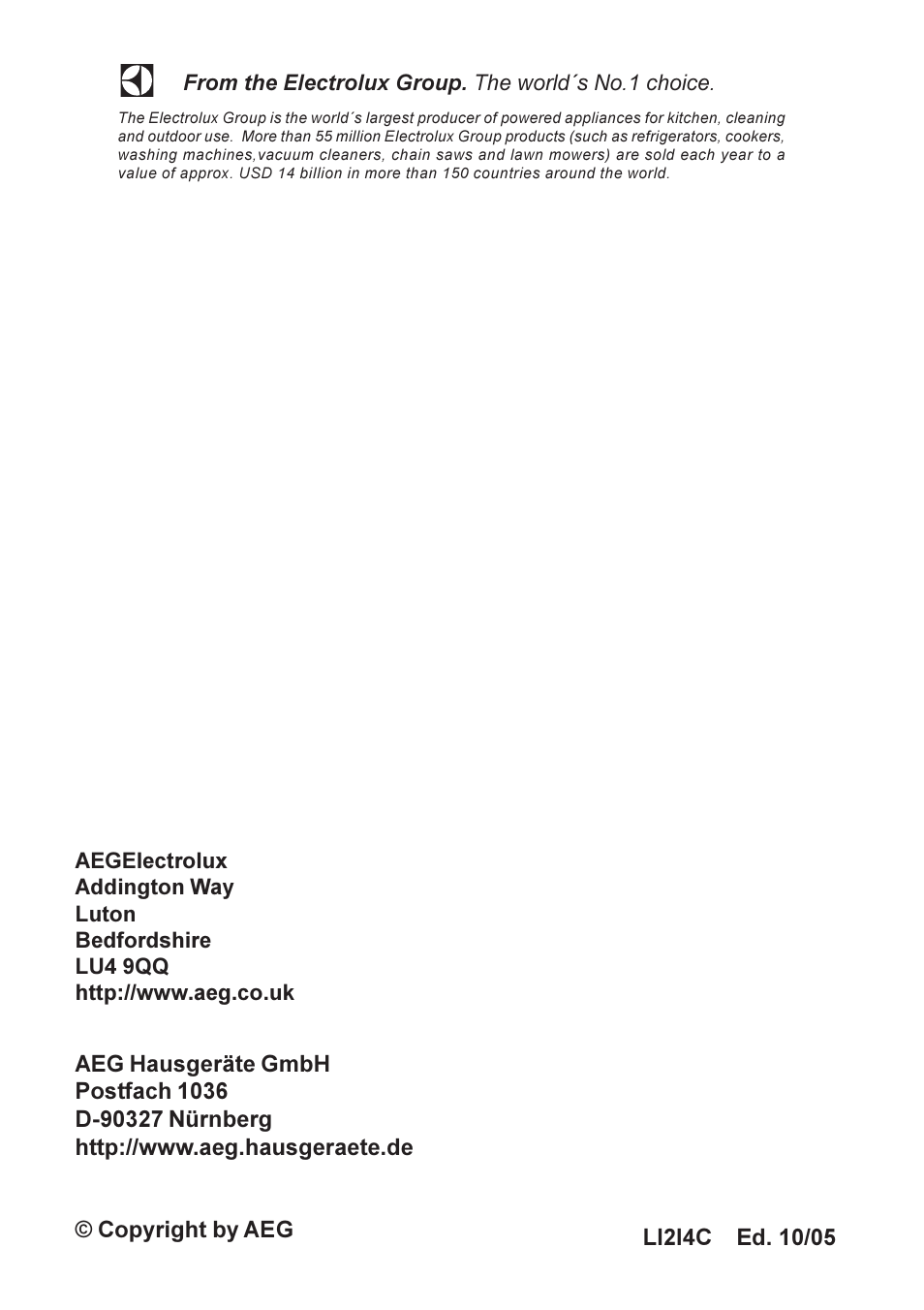 AEG DD 8695 User Manual | Page 23 / 23
