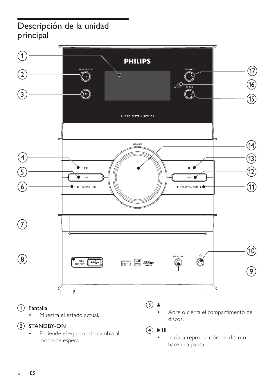 Philips Microcadena clásica User Manual | Page 7 / 22