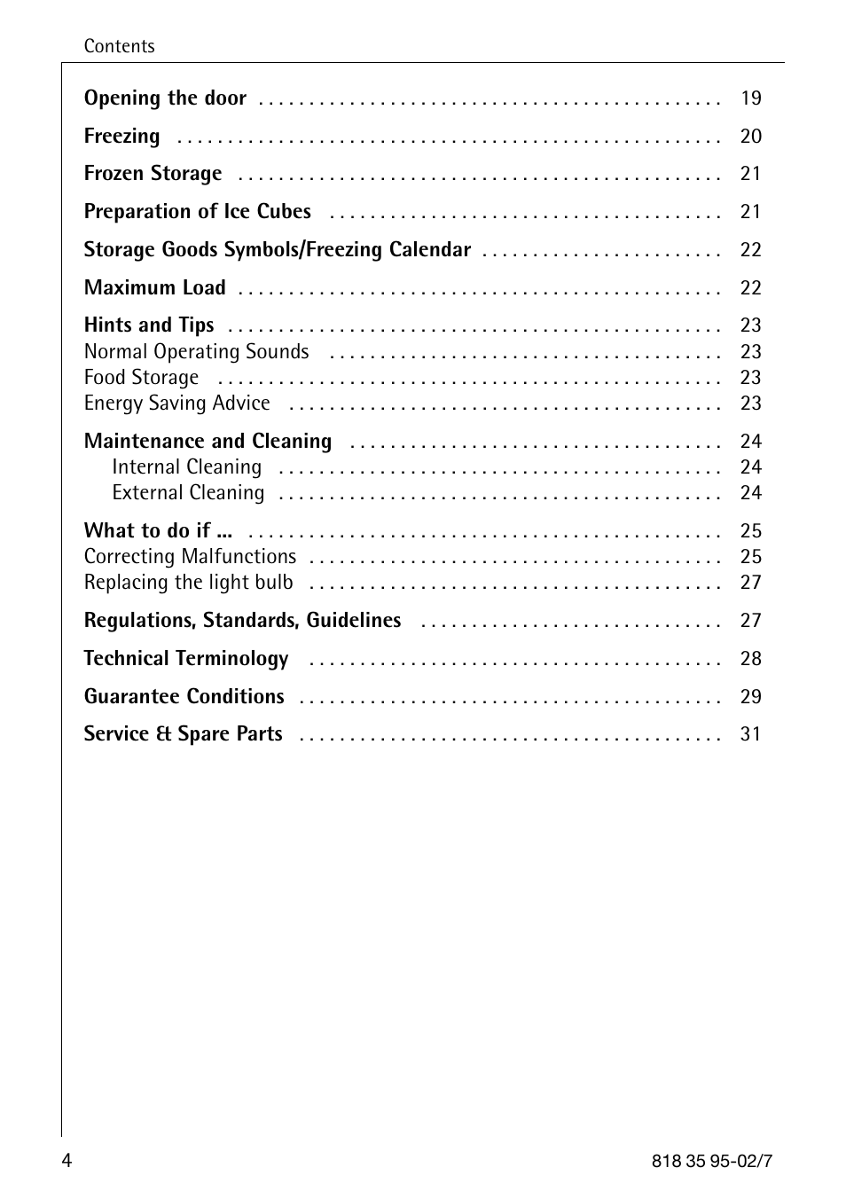 AEG SANTO 72358 KA3 User Manual | Page 36 / 64