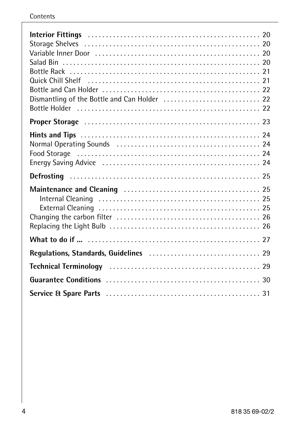 AEG SANTO 72358 KA3 User Manual | Page 4 / 64