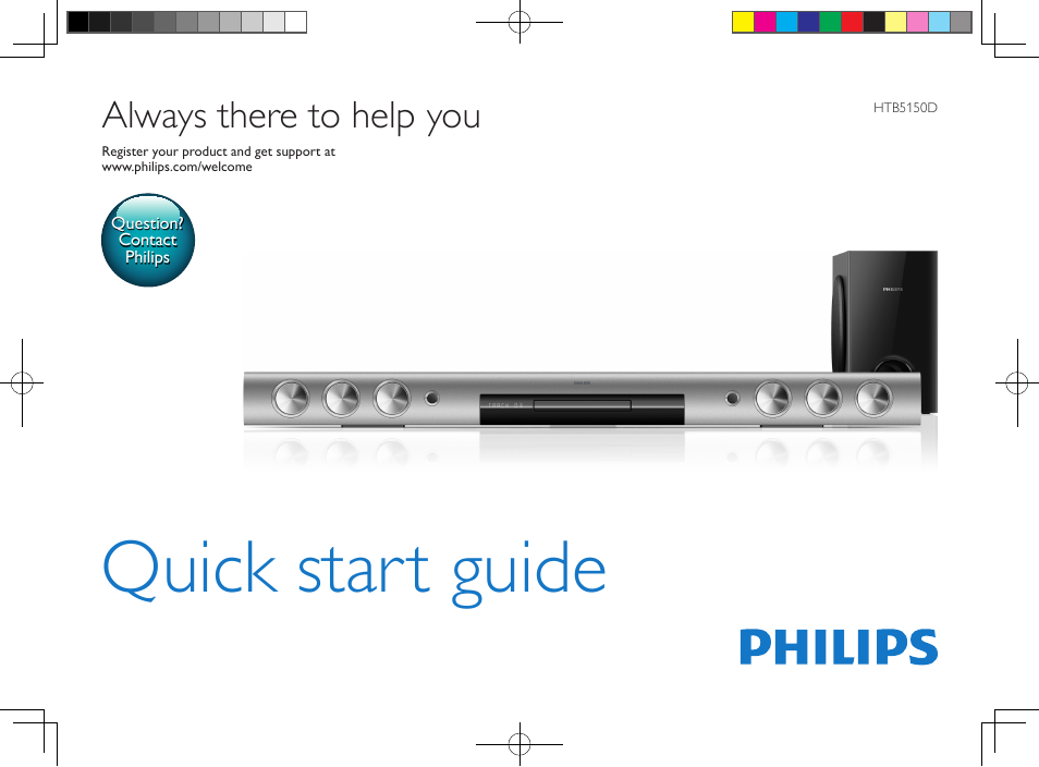 Philips Sistema de cine en casa SoundBar con Blu-ray User Manual | 14 pages