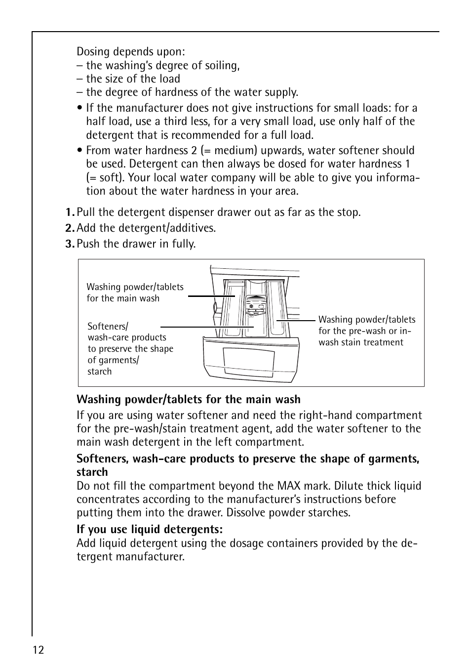 AEG LAVAMAT 50212 User Manual | Page 12 / 36