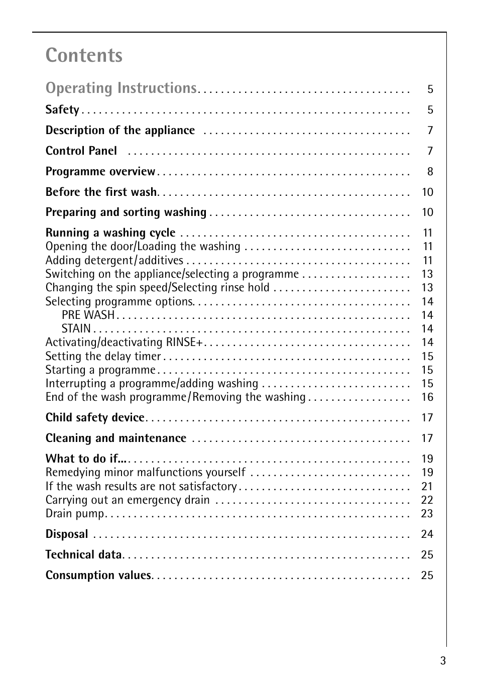 AEG LAVAMAT 50212 User Manual | Page 3 / 36