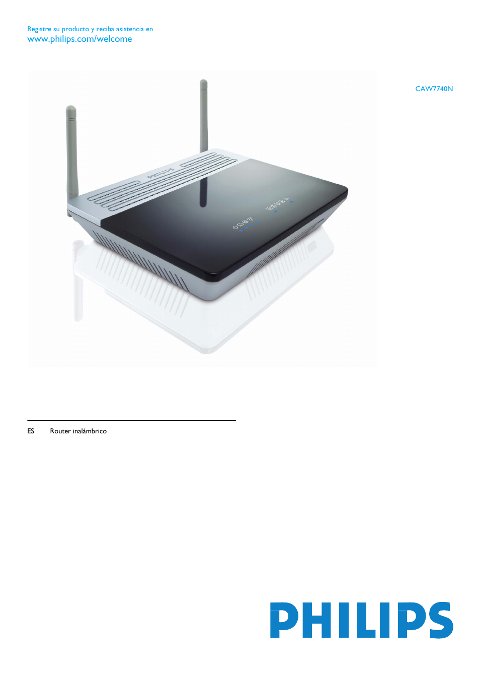 Philips Router inalámbrico User Manual | 24 pages