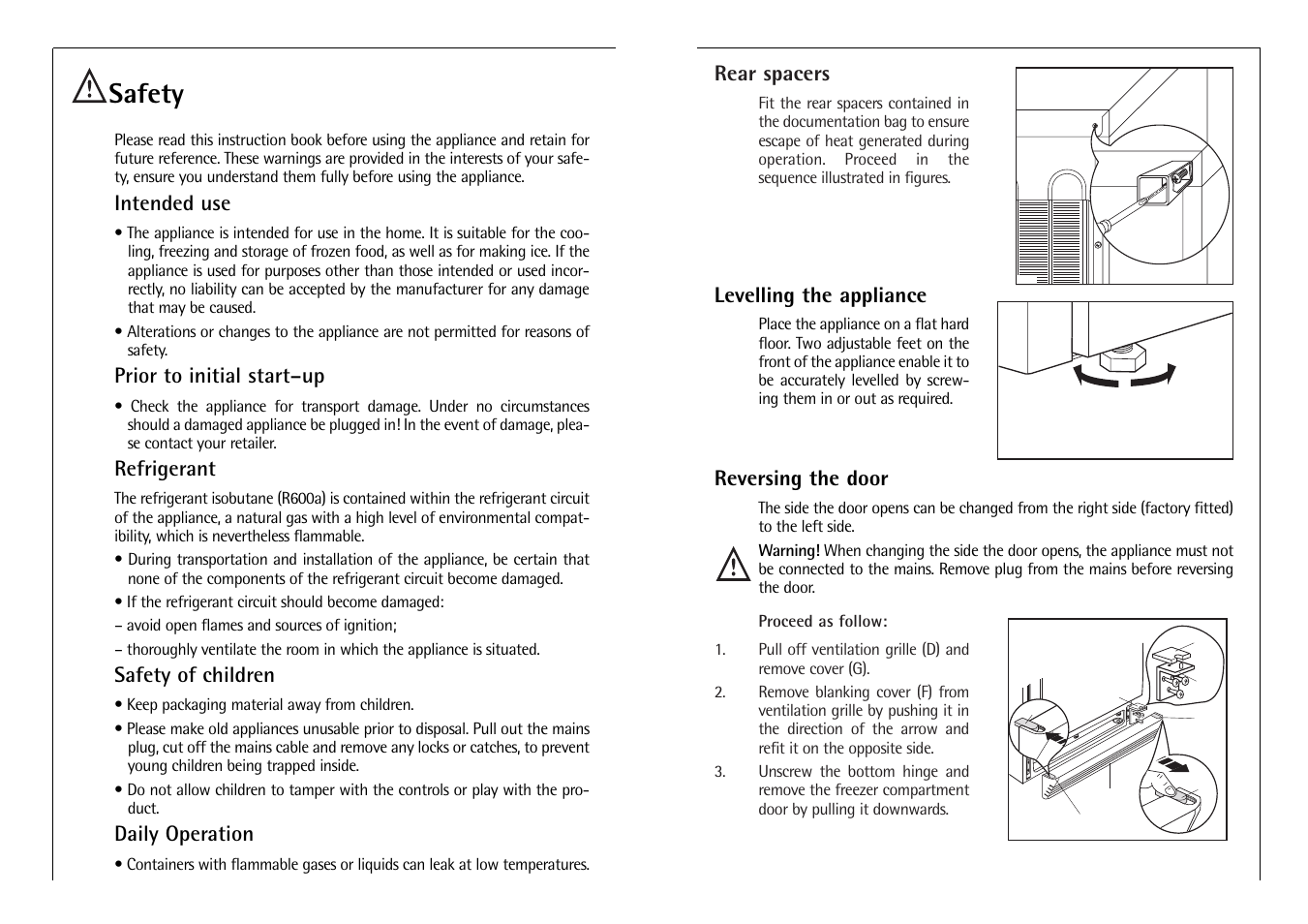 Safety | AEG SANTO 3288-6 KG User Manual | Page 4 / 12