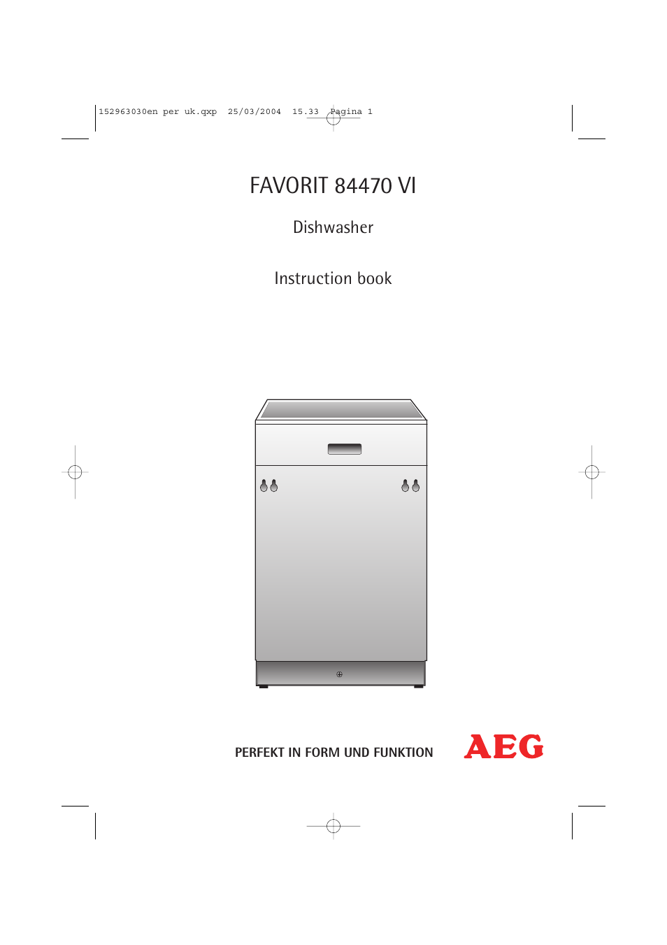AEG FAVORIT 84470 VI User Manual | 48 pages
