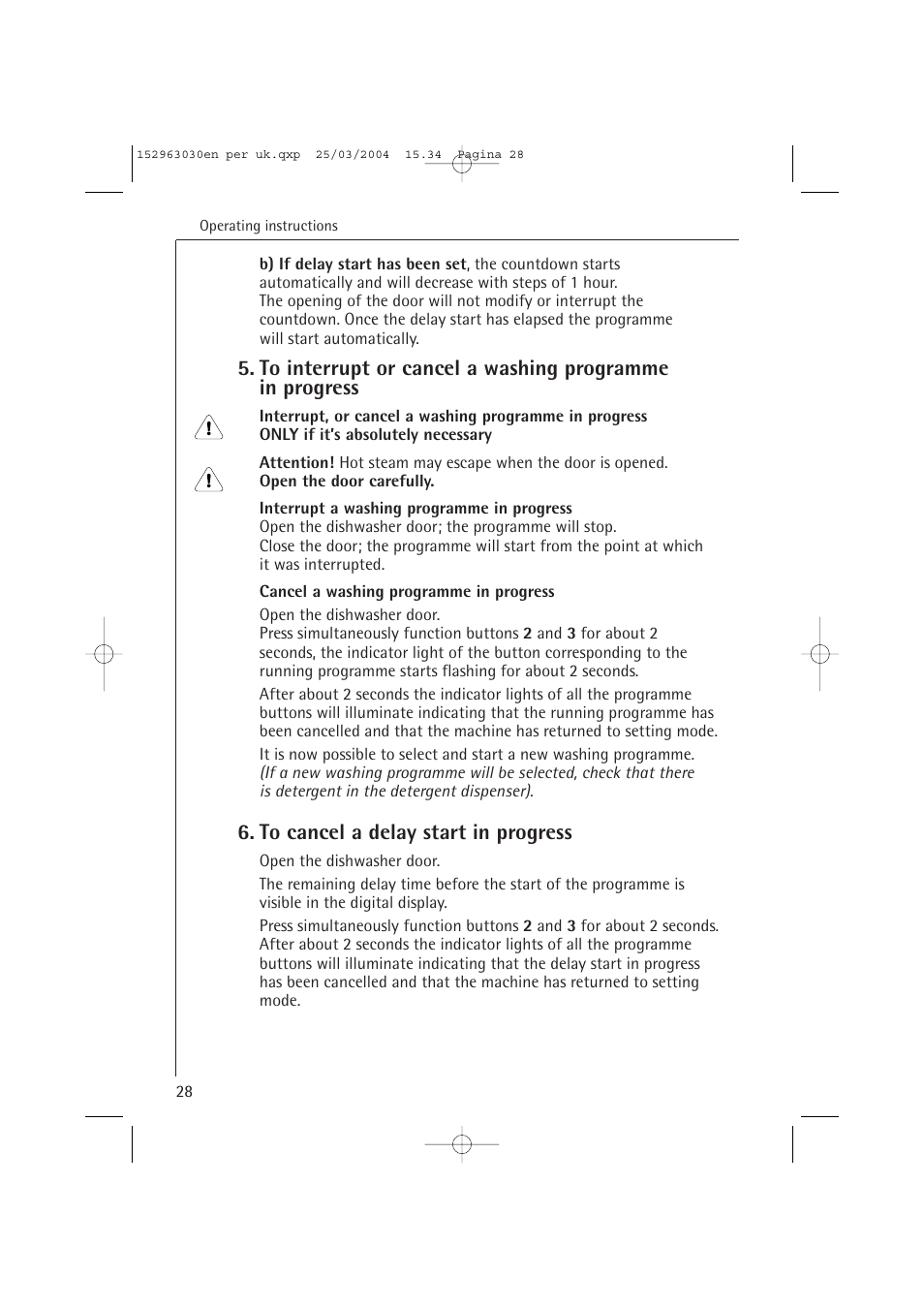 AEG FAVORIT 84470 VI User Manual | Page 28 / 48
