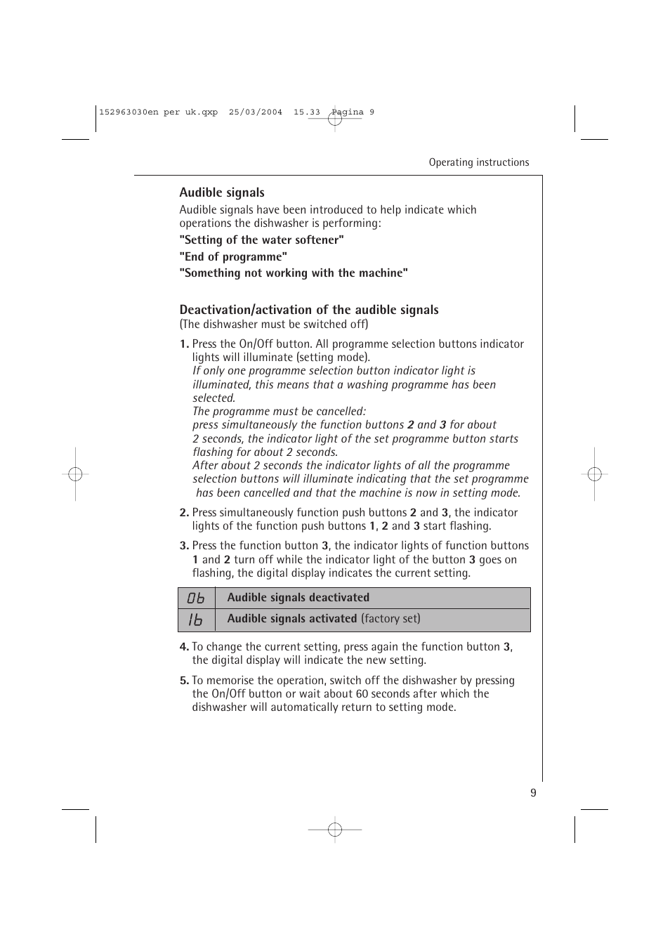 AEG FAVORIT 84470 VI User Manual | Page 9 / 48