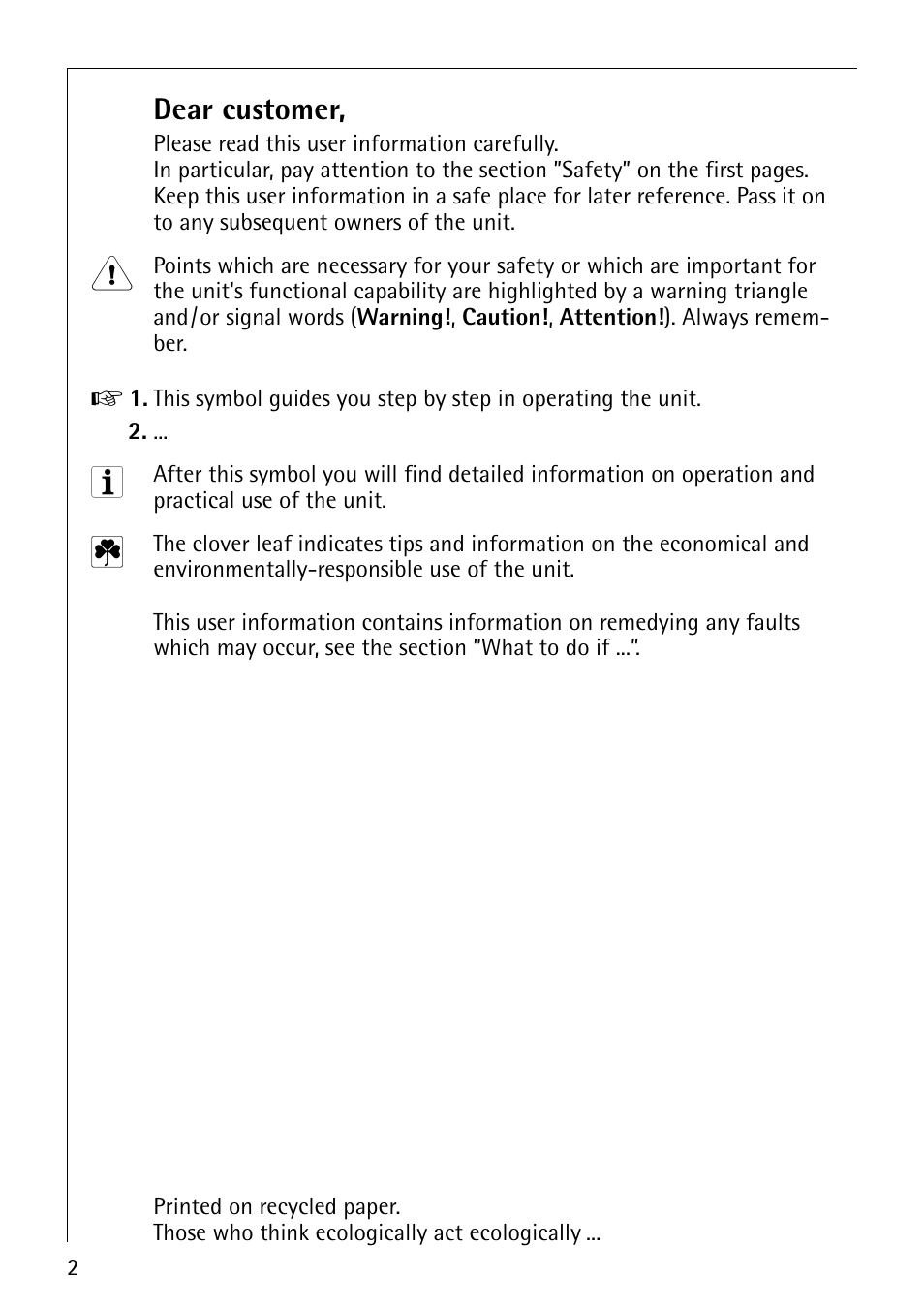 Dear customer | AEG KO-LAVAMAT 74740 User Manual | Page 2 / 56