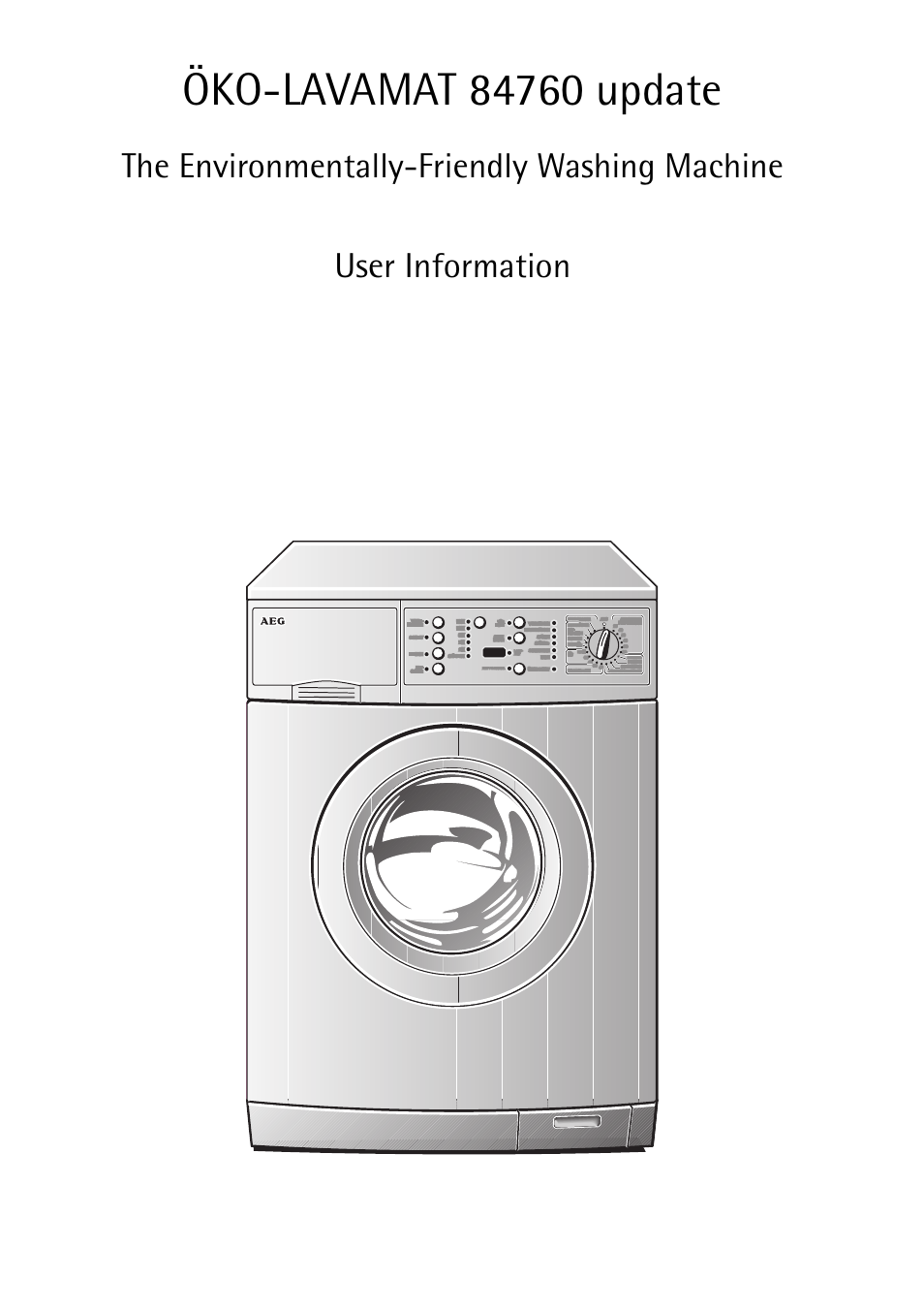 AEG OKO-LAVAMAT 84760 User Manual | 64 pages