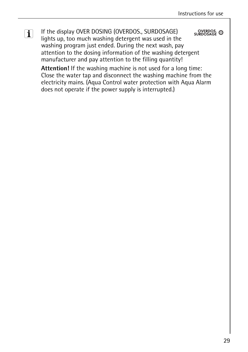 AEG OKO-LAVAMAT 84760 User Manual | Page 29 / 64
