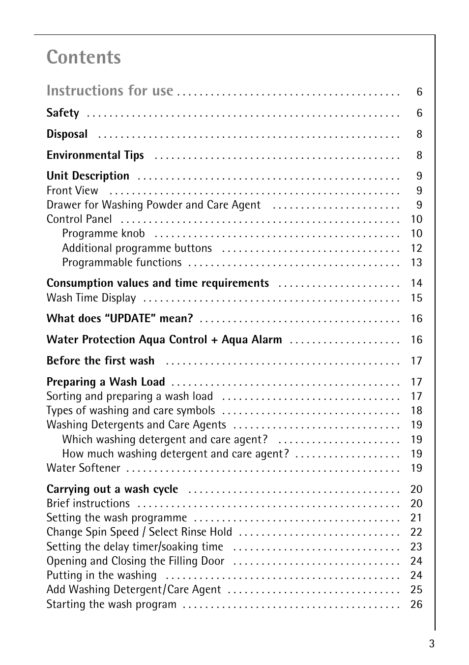 AEG OKO-LAVAMAT 84760 User Manual | Page 3 / 64