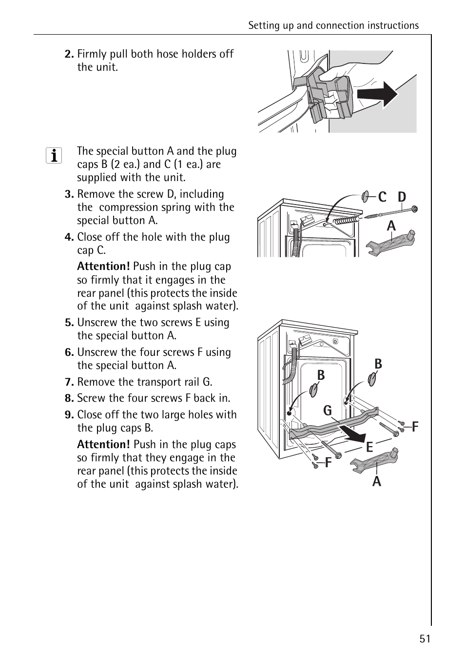 AEG OKO-LAVAMAT 84760 User Manual | Page 51 / 64