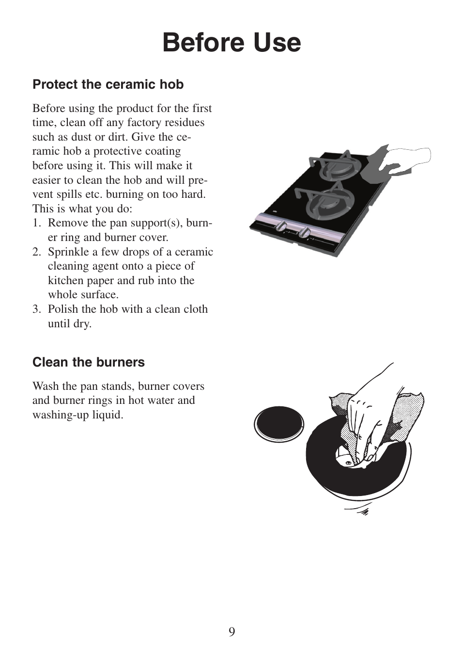 Before use | AEG FM 6300G-AN User Manual | Page 9 / 32