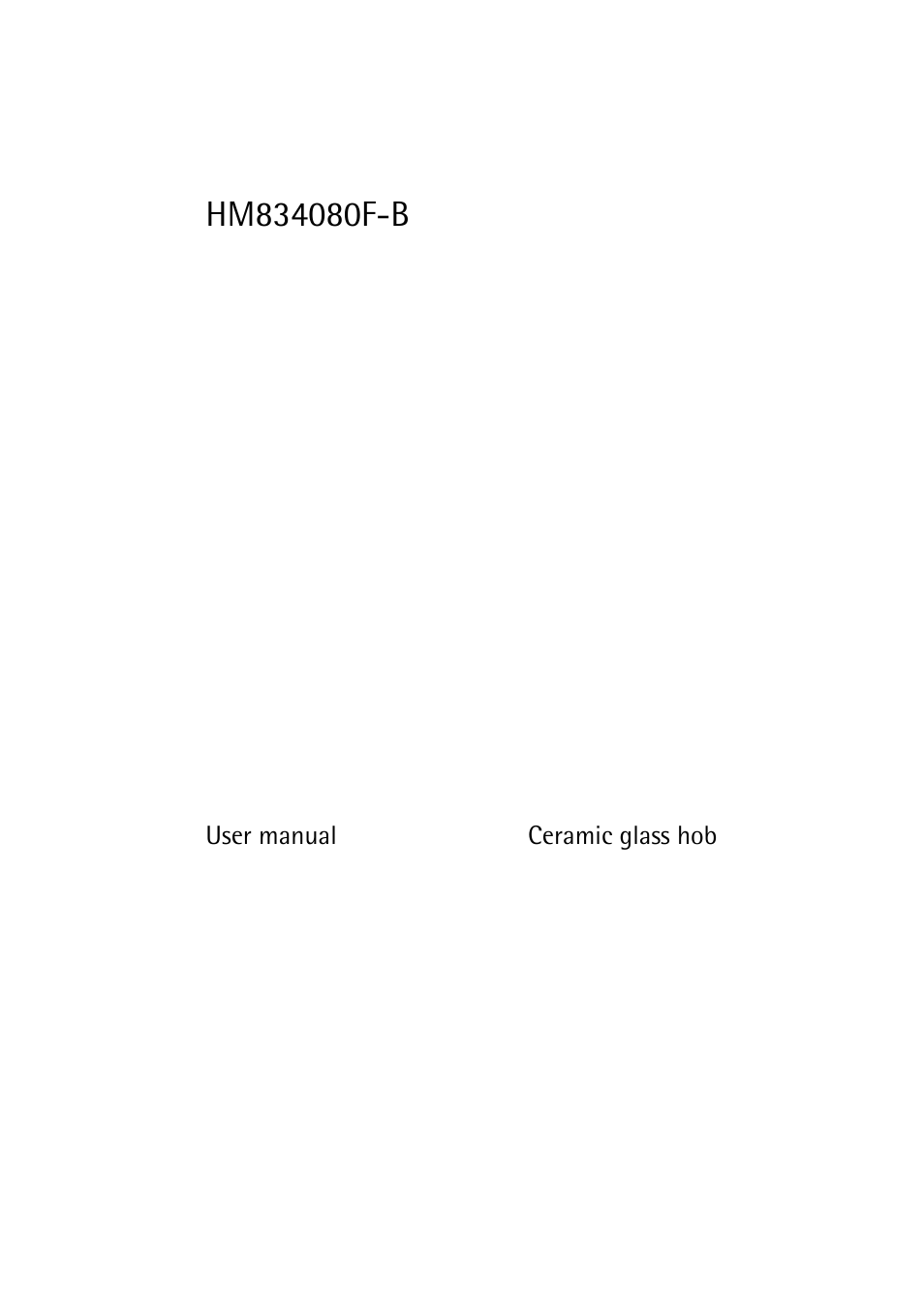 AEG HM834080F-B User Manual | 16 pages