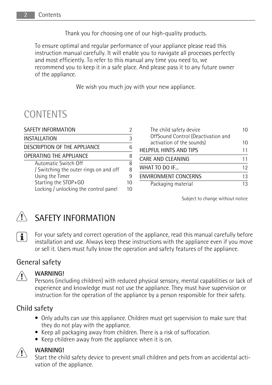 AEG HM834080F-B User Manual | Page 2 / 16