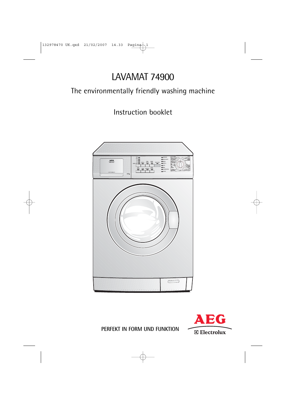 AEG Lavamat 74900 User Manual | 48 pages