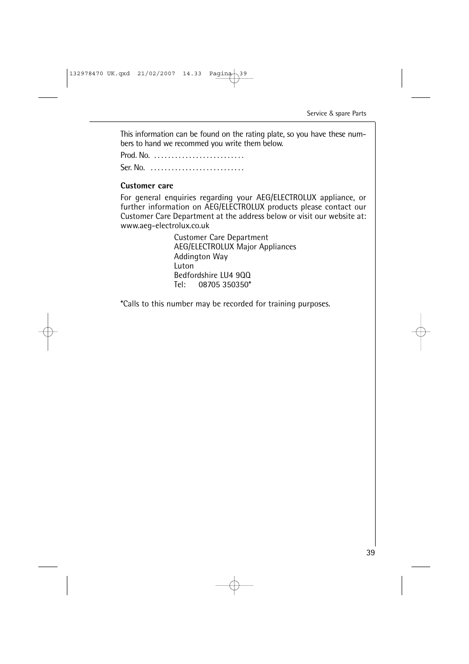 AEG Lavamat 74900 User Manual | Page 39 / 48