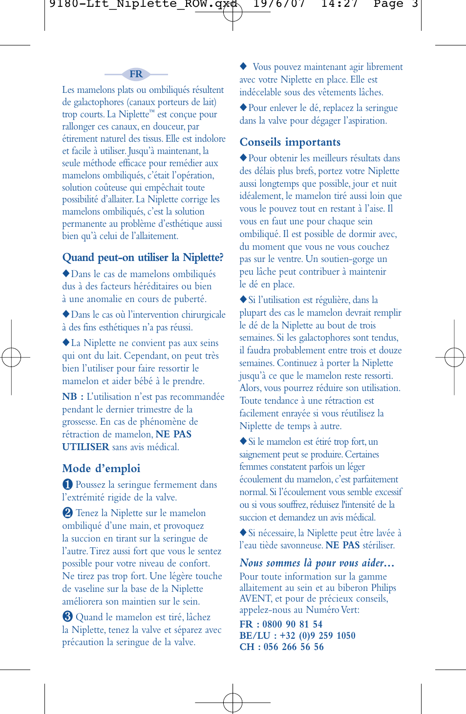 Philips AVENT Niplette User Manual | Page 4 / 14