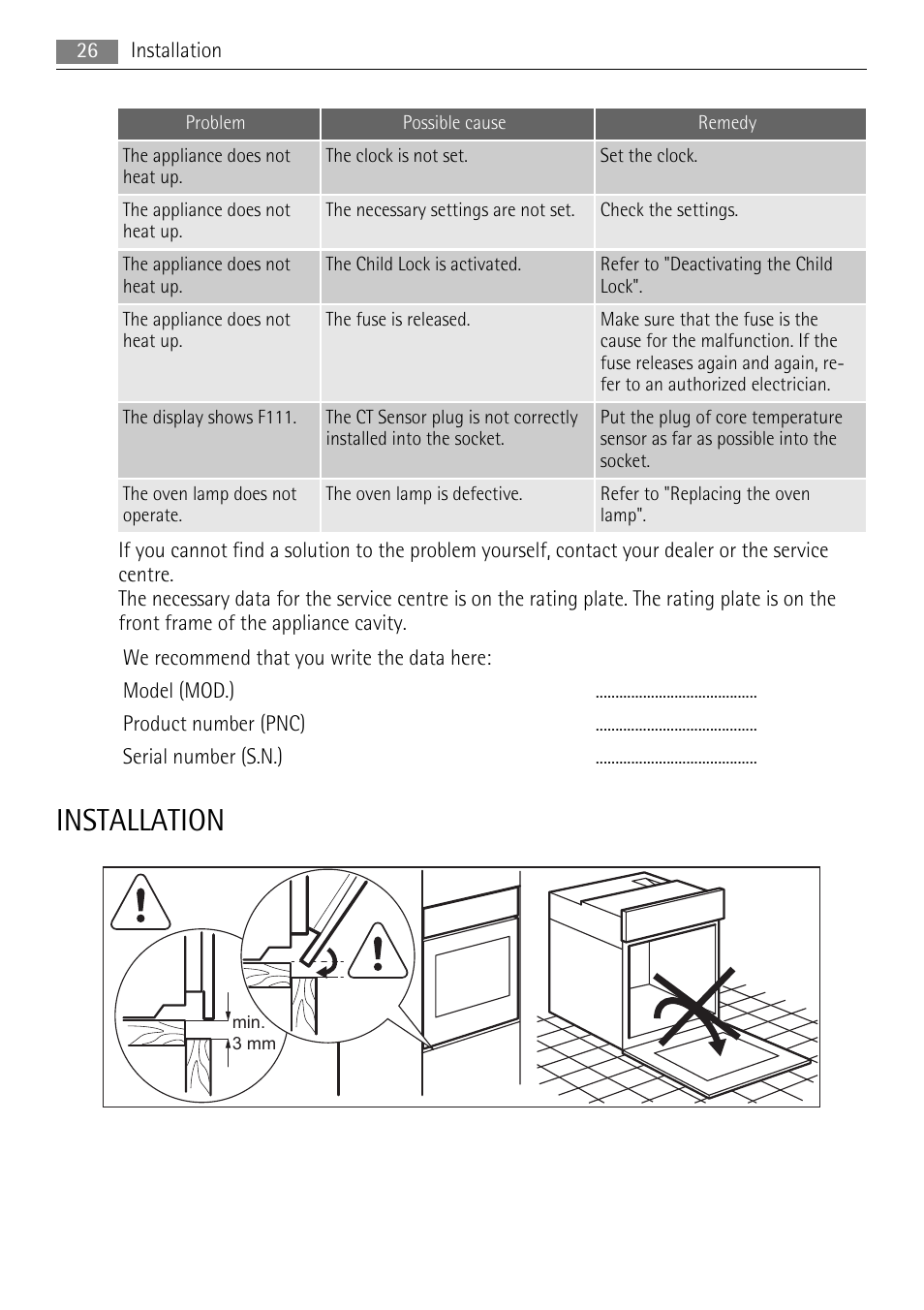 Installation | AEG BP8314001 User Manual | Page 26 / 32