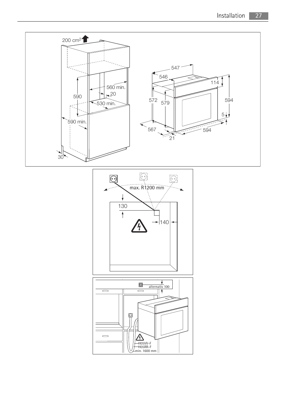 Installation 27 | AEG BP8314001 User Manual | Page 27 / 32