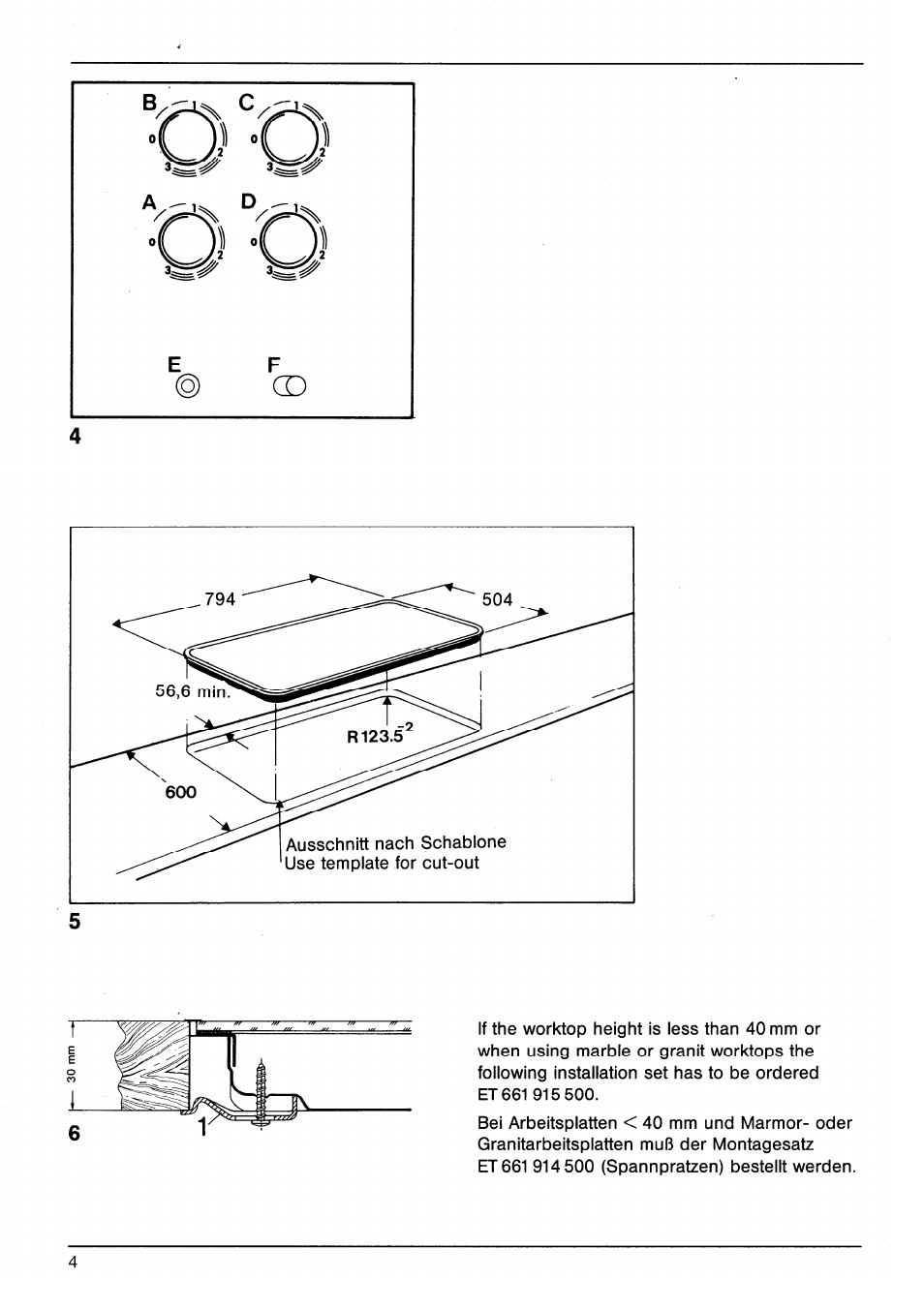 AEG VITRAMIC 7250 K User Manual | Page 4 / 12