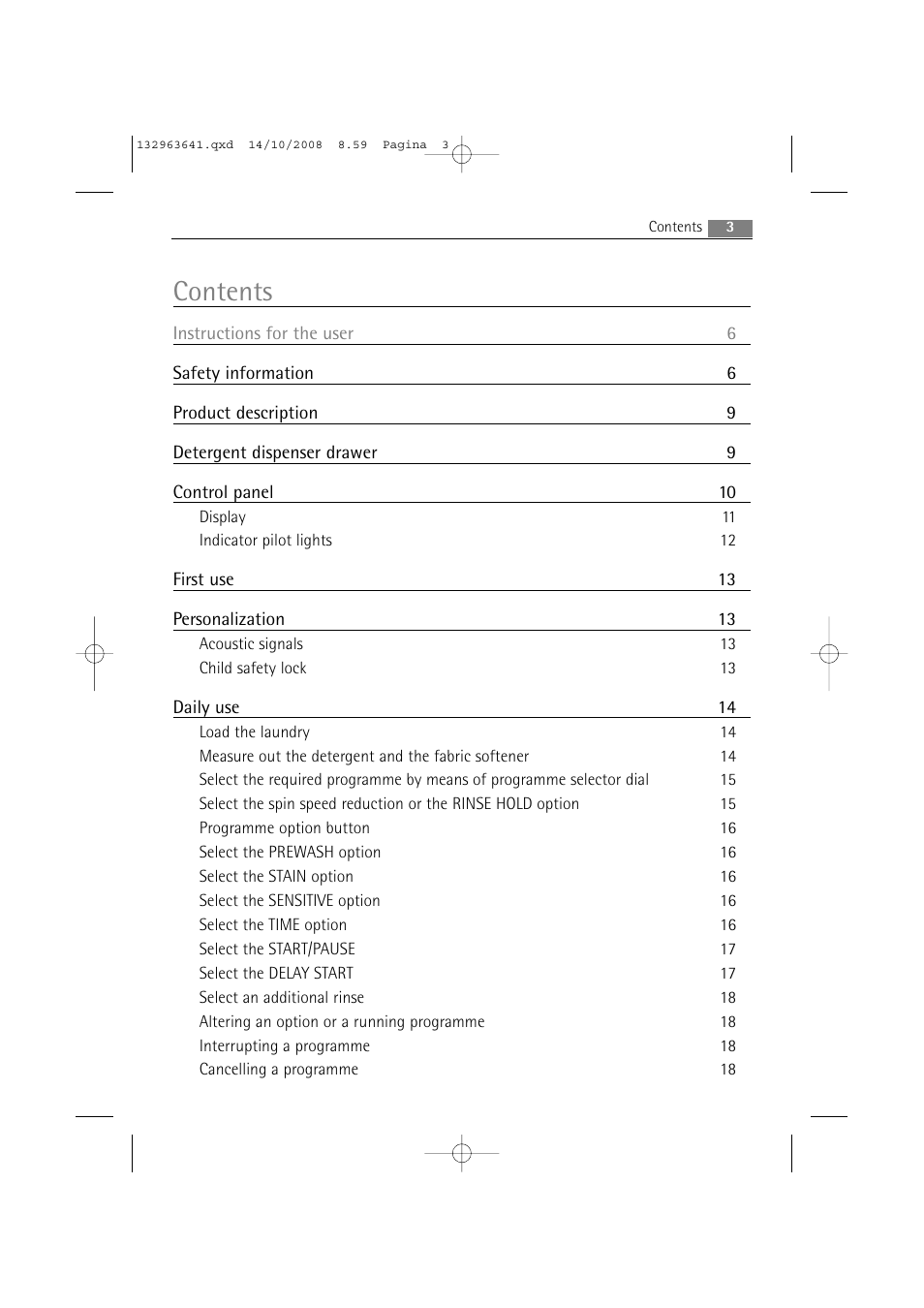 AEG LAVAMAT 76650 User Manual | Page 3 / 48