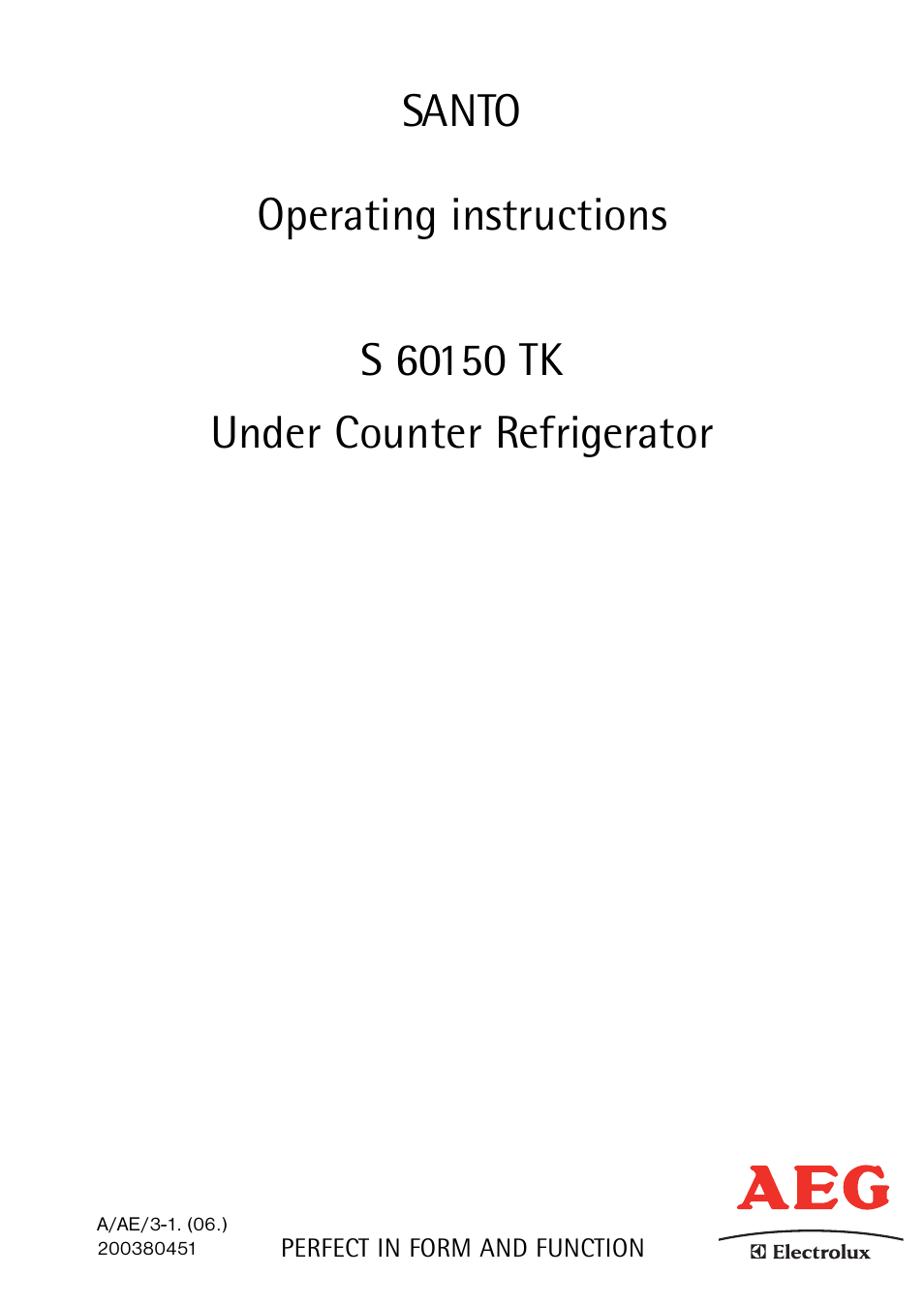 AEG S 60150 TK User Manual | 28 pages