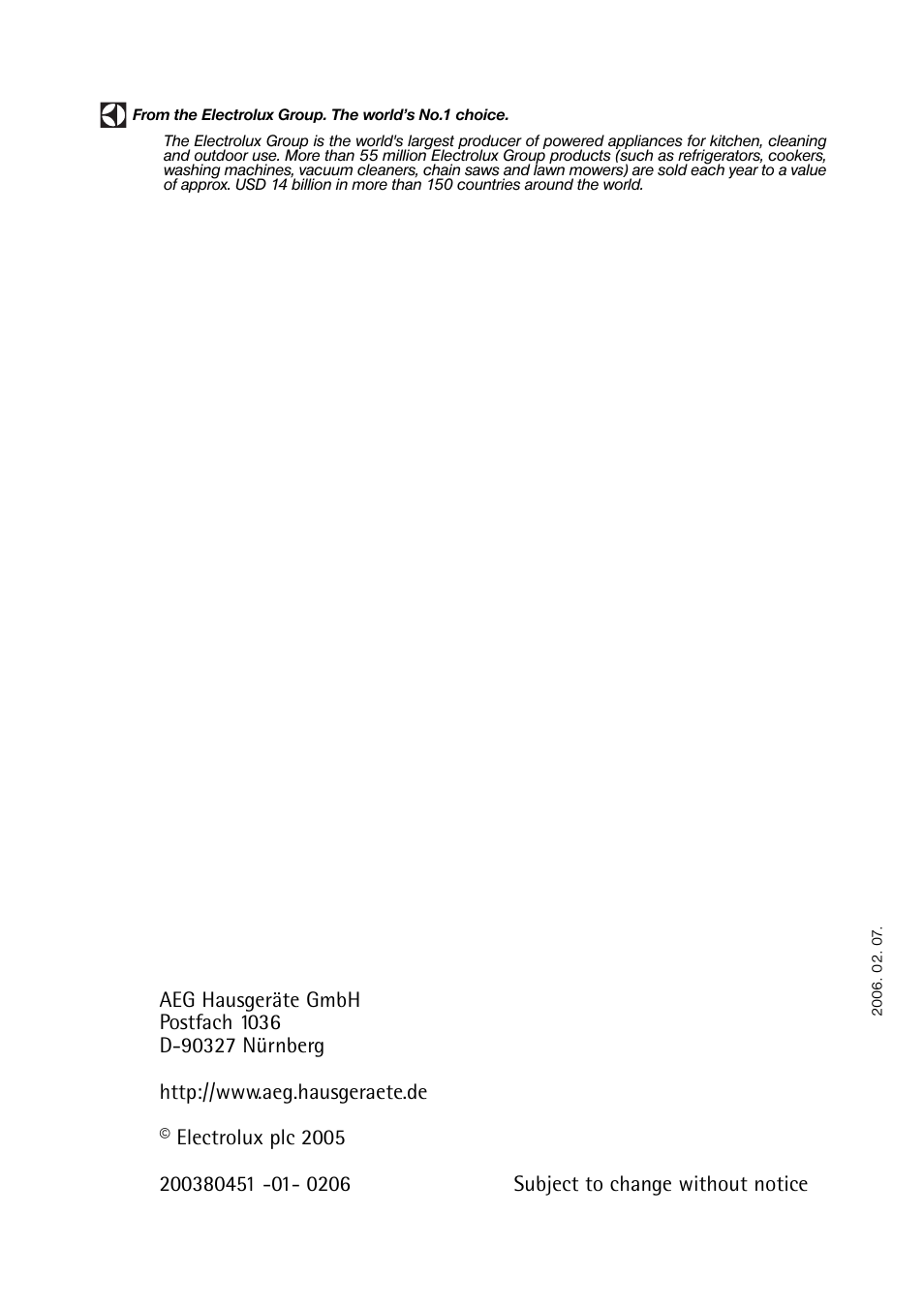 AEG S 60150 TK User Manual | Page 28 / 28