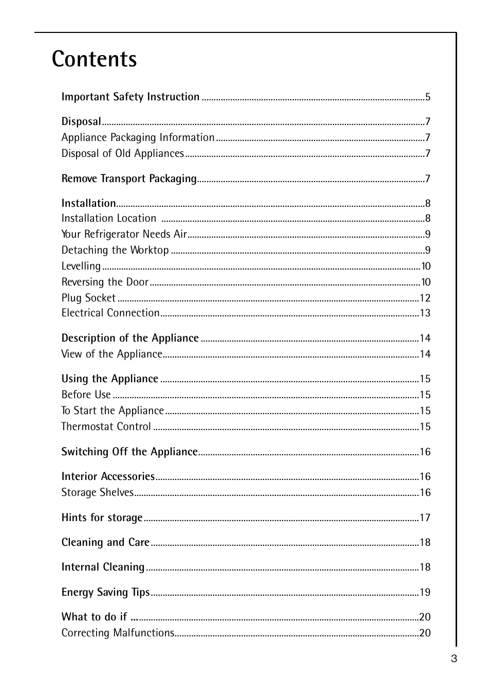 AEG S 60150 TK User Manual | Page 3 / 28