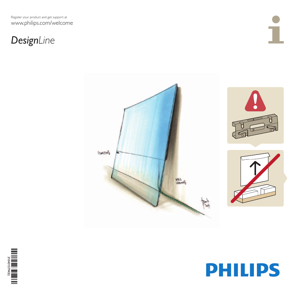 Philips DesignLine Televisor Smart LED ultraplano User Manual | 10 pages