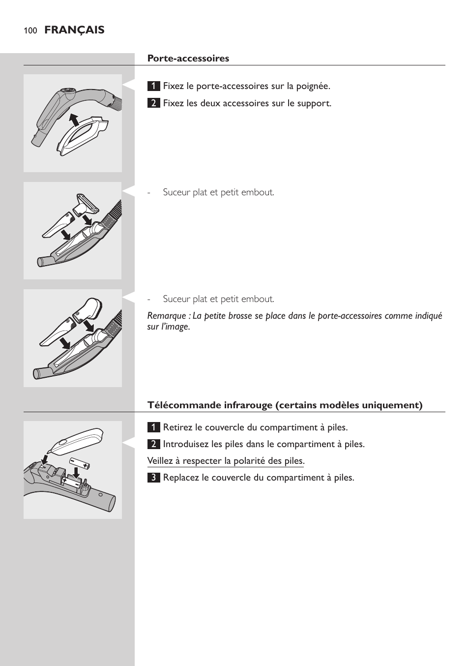 Philips Aspirador con bolsa User Manual | Page 100 / 198